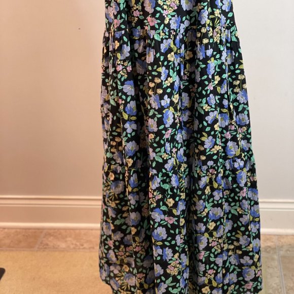 MOON RIVER Woven Printed Dress With Tied Straps Size M - Picture 3 of 11